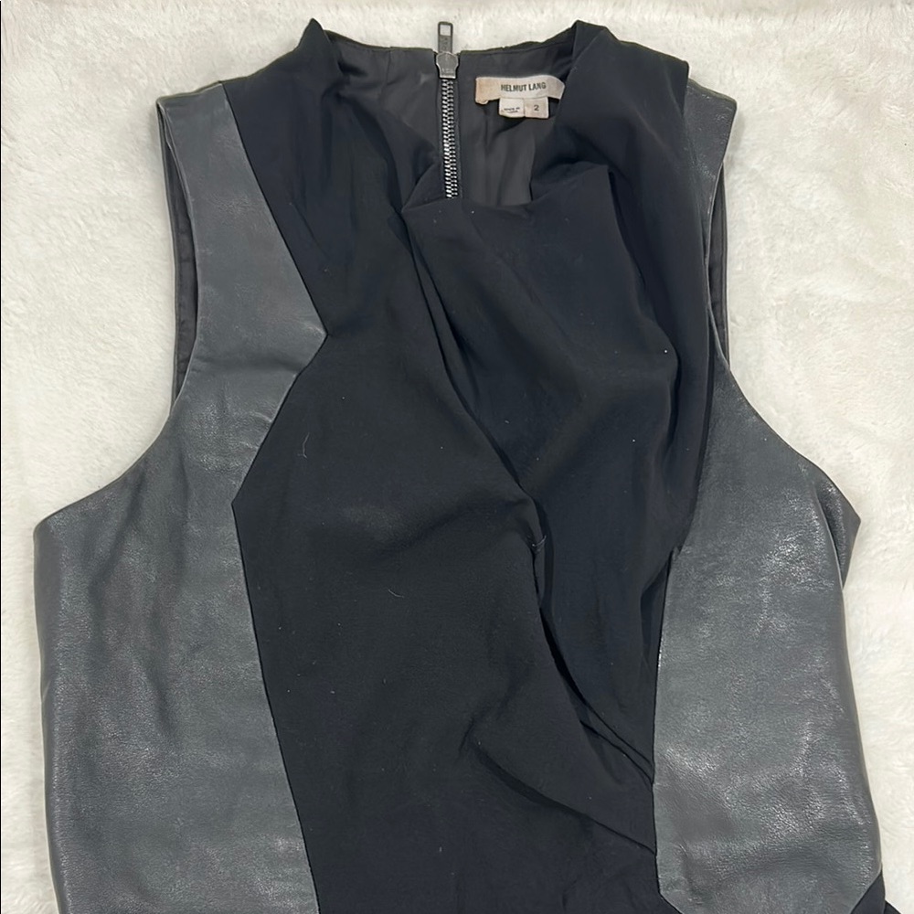 Helmut Lang Asymmetrical Black and Cowl Neck dress 🧛🏻‍♀️
